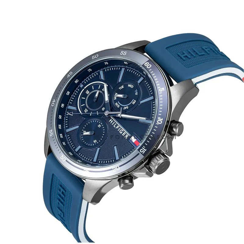 Tommy Hilfiger Bank Chronograph Blue Dial Men’s Watch- 1791721